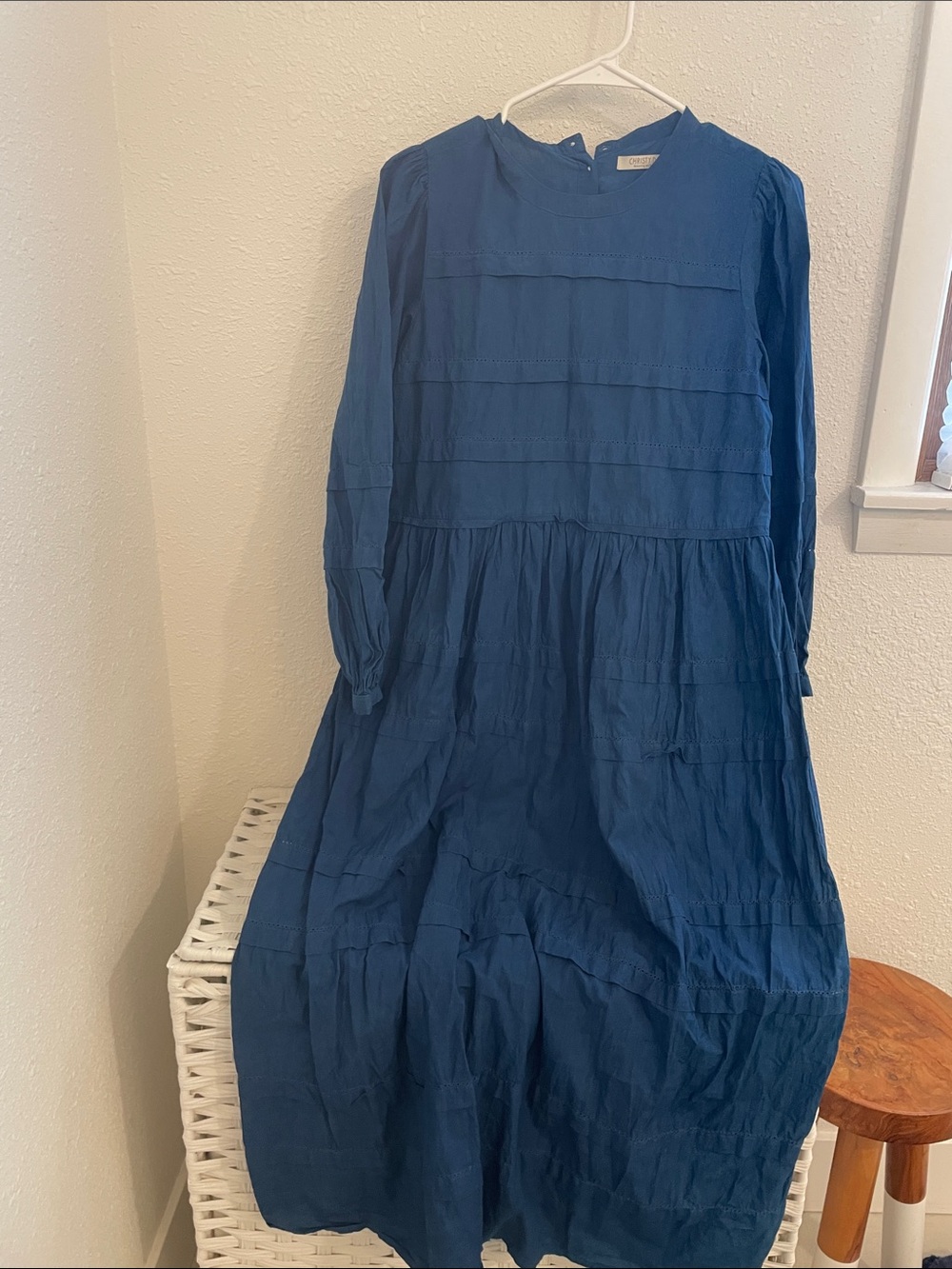 Christy Dawn Deep Blue Cotton Dress